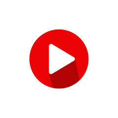 Play sign button illustration icon vector template