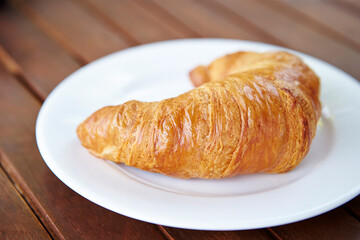 croissant on a plate