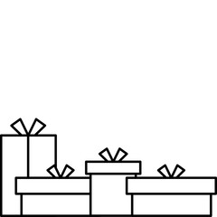 Fototapeta premium Gift Box Line