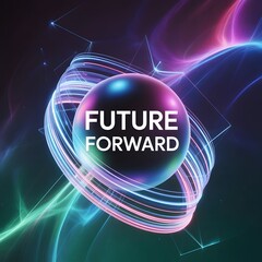 City view with clouds