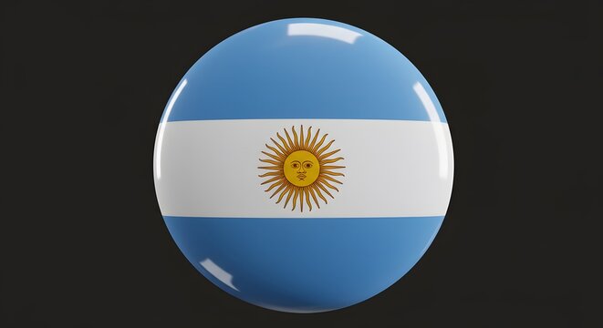 Argentina flag button