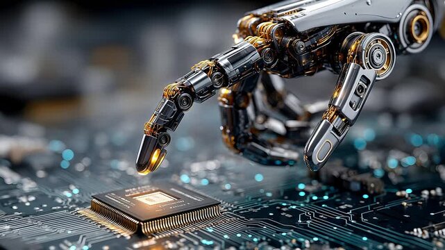 close up of a computer chip