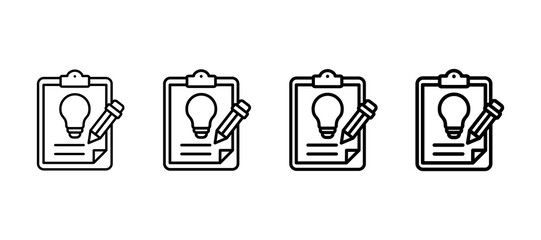Idea Multiple Line Icon Element