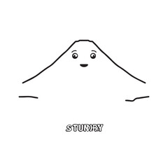 Black and White Mountain Illustration Image in Minimalist Line Art Style, Clean and Elegant Design