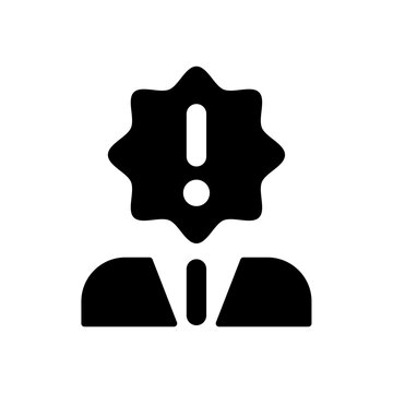 Attention Required User Alert Icon - Professional Design