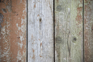 Weathered Wooden Planks with Rustic and Vintage Textures in Various Colors