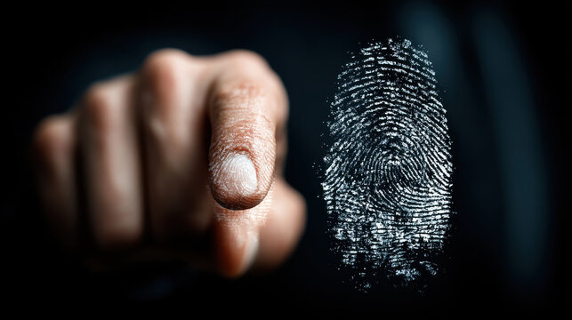 Fingerprint security biometric identification digital privacy cyber protection identity access touch authentication data safety personal security