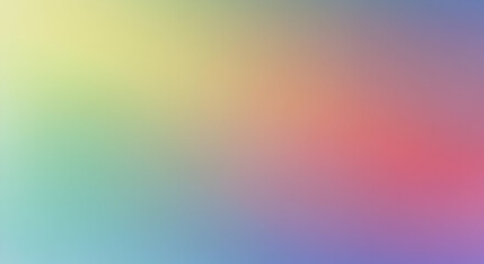 Fototapeta premium Retro grainy gradient background noise texture effect summer poster design seamless colors teal abstract wave pattern.