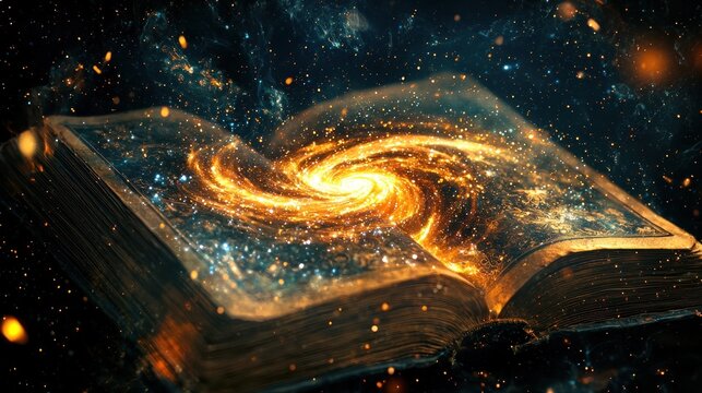 Cosmic book open