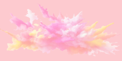 Pink flower petals frame the vibrant autumn leaves, creating a beautiful floral nature design with hints of orange and yellow color