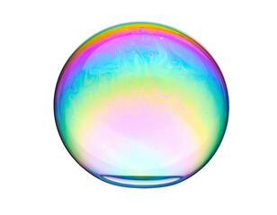 Colorful iridescent sphere, abstract design