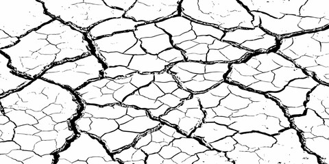 Dry cracked earth texture background showing natural drought patterns. High-resolution cracked soil surface design, ideal for abstract, environmental, and climate change concept visuals.