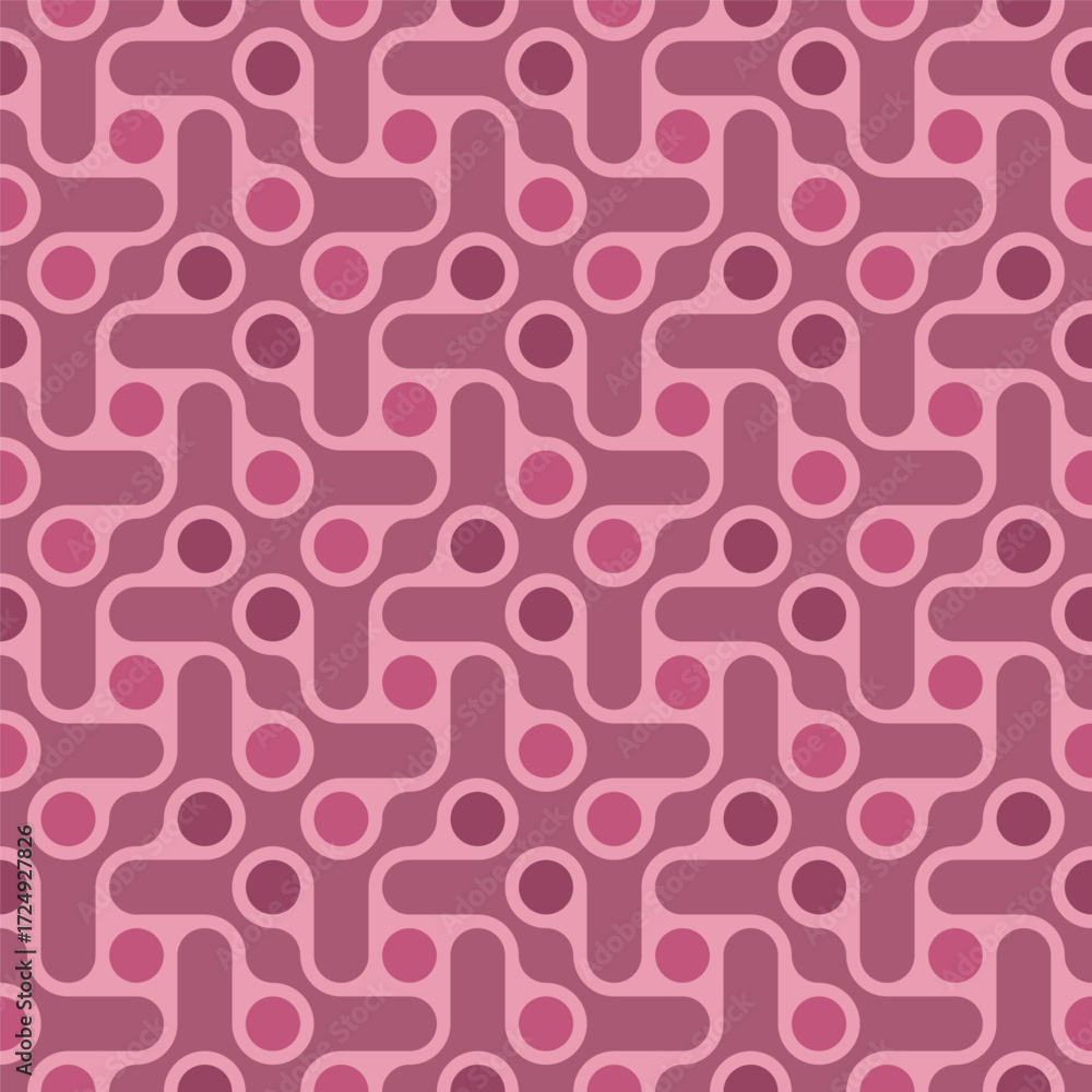 Poster modern rounded line circle connection abstract mulberry background pattern
