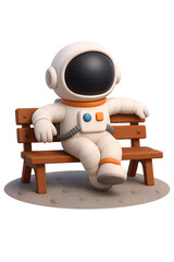 3d man sitting on a chair