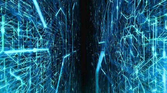 Explore the electric digital frontier with this stunning blue network for tech innovation, data flow, and modern connectivity visuals