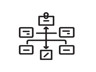 Obraz premium Stylish Business Planning Icon in Modern Elegant Line Art Illustration