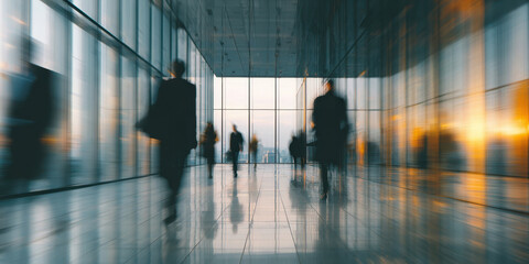 A busy city street with people walking and cars driving