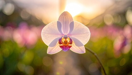 Beautiful Orchid in Sunlight.