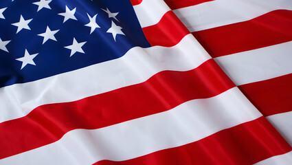 American Flag: The Stars and Stripes wave proudly, a vibrant display of patriotism, symbolizing freedom and the unity of the nation.