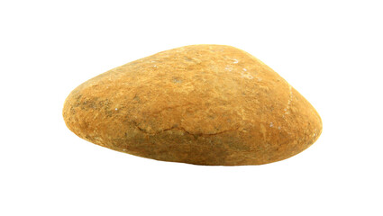 1 stone isolated on white background.