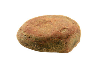 1 stone isolated on white background.