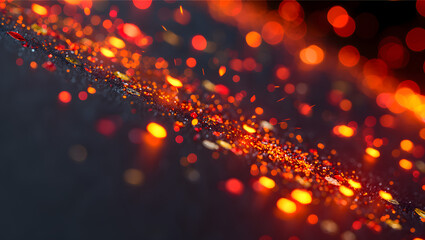 Fiery Orb: Captivating the intense beauty of an abstract display of incandescent spheres and a stunning visual experience.