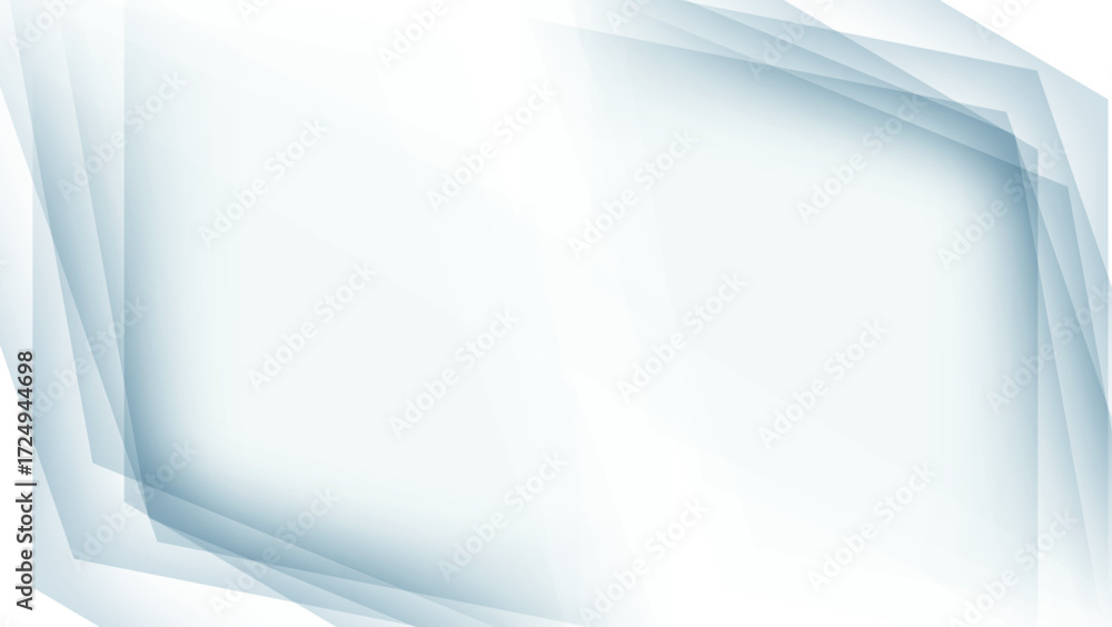 Wall mural white background with overlapping element in corner