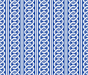 シームレスな紺色吉原繋ぎ文様背景