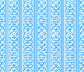 シームレスな水色吉原繋ぎ文様背景