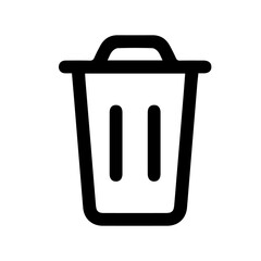 Trash icon design for templates.
