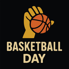 Basketball Fist Power Symbol Illustration for Sports Motivation Poster