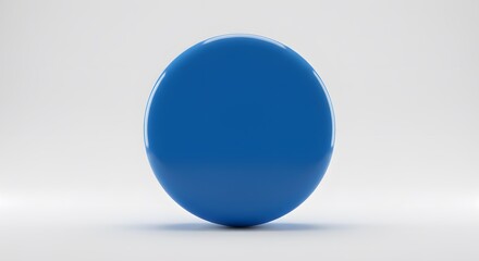 Round blue circle object