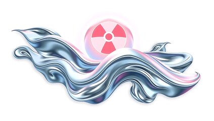 "Quicksilver liquid metal flowing dynamically, futuristic graphic, isolated on white background, PNG cutout, high-detail, sleek metallic design"