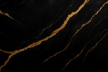 Luxury Corporate Abstract Background Polished Onyx Stone with Golden Streaks
