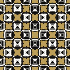 Seamless geometric pattern background with square tile texture and retro style decoration