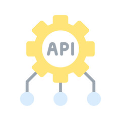 API Connector icon vector image. Suitable for mobile apps, web apps and print media.