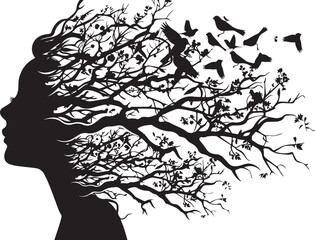 Nature Face Vector Collection