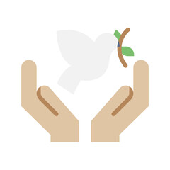 Obraz premium Peace Building icon vector image. Suitable for mobile apps, web apps and print media.