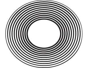 Fototapeta premium Stylish geometric circle line art vector illustration