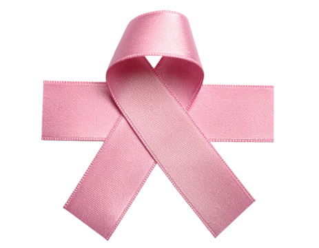 Pink ribbon, satin texture, awareness symbol (1)