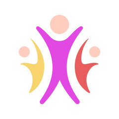 Youth Group icon vector image. Suitable for mobile apps, web apps and print media.