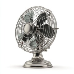 Vintage Metal Desk Fan Cool Air Circulation Cooling Device Home Office Decor