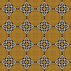 Seamless geometric pattern featuring an iron mesh and chainlink texture suitable for wallpaper or a decorative border