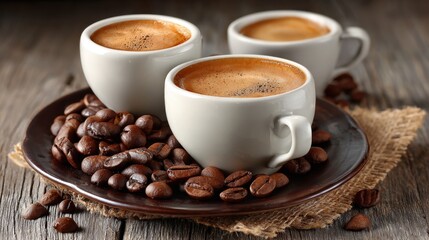 Fototapeta premium By consuming caffeine, individuals experience heightened wakefulness, gaining short-term energy and concentration that supports productivity and endurance. 