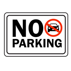 no parking sign and icon design for templates.