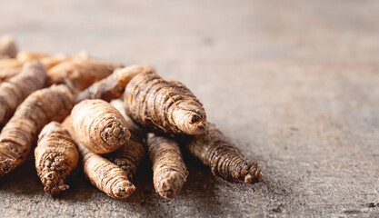 deodeok, mountain herb whose roots have restorative properties, Warm herbal tea