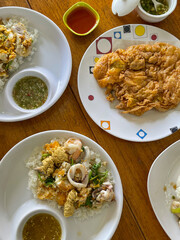 Thai food, spicy mixed seafood salad, Thai spicy food recipe,Spicy seafood, Yum Spicy seafood