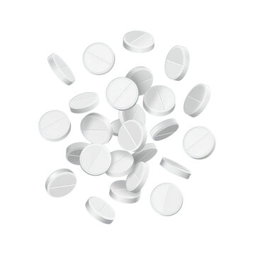 White medicine pills for health, wellness, and medical concepts offer a versatile asset for healthcare promotions and pharmaceutical advertising needs