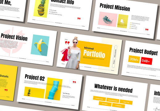 Bold and Bright Portfolio Presentation Template