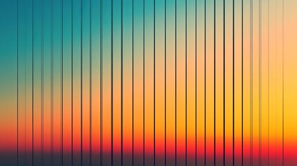 Striking abstract gradient with vertical lines evokes modern tech and vibrant energy